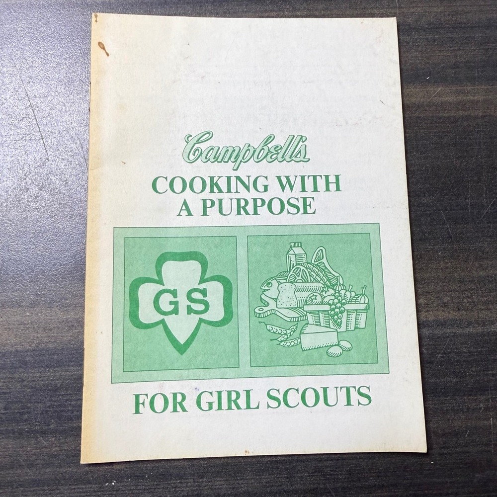 Vintage Campbell's Cooking with Purpose For Girl Scouts Cookbook Recipes booklet